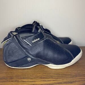 Rare Vintage Adidas TMAC 4 2004 Black White Tracy McGrady Sneakers Shoes Size 9